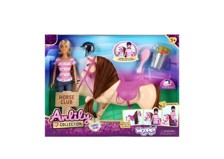 WOOPIE ROYAL 514280 Zestaw Urocza lalka z koniem+akcesoria