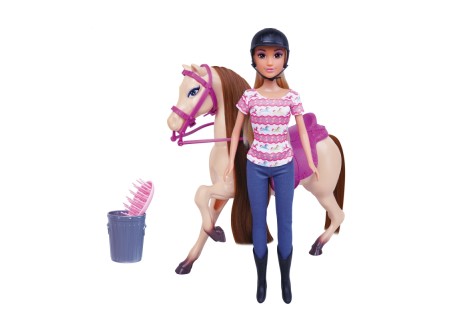 WOOPIE ROYAL 514280 Zestaw Urocza lalka z koniem+akcesoria