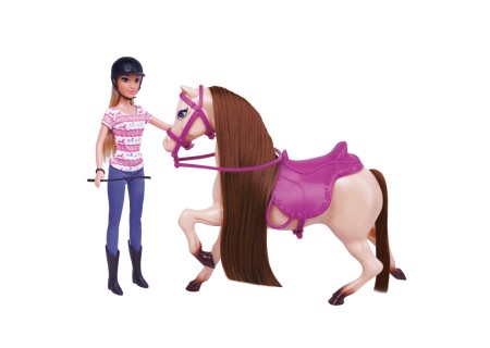 WOOPIE ROYAL 514280 Zestaw Urocza lalka z koniem+akcesoria