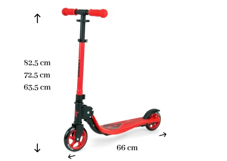 MILLY MALLY 2486 Hulajnoga SCOOTER Smart Red