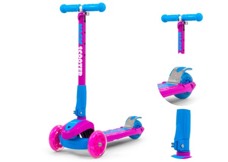 MILLY MALLY 2691 Hulajnoga SCOOTER Magic Pink-Blue