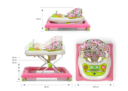 MILLY MALLY 3760 Chodzik dla dziecka Patrol Flower