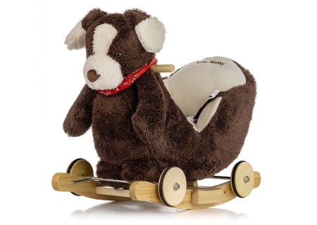 MILLY MALLY 4771 Piesek Polly Plus na biegunach - Brown Dog