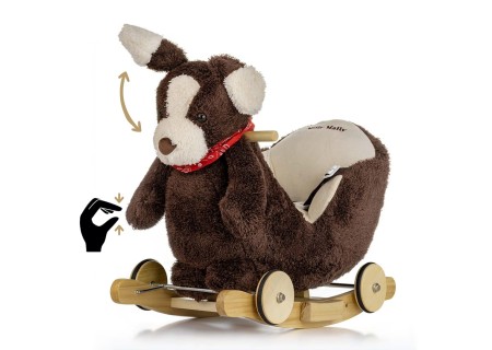 MILLY MALLY 4771 Piesek Polly Plus na biegunach - Brown Dog