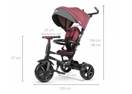 MILLY MALLY 5394 Qplay Rowerek trójkołowy Rito Star Purple