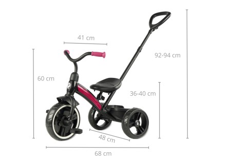 MILLY MALLY 5693 Qplay Rowerek trójkołowy Elite Plus rose