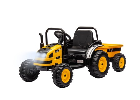 MILLY MALLY 5740 Pojazd na akumulator Traktor z przyczepą Farmer Yellow