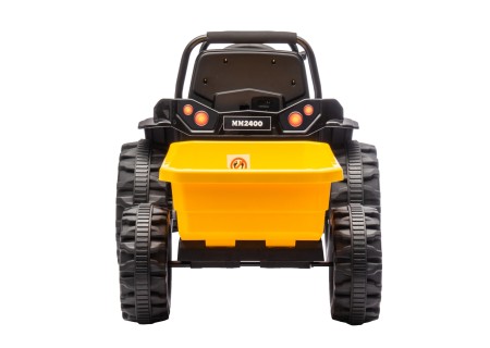 MILLY MALLY 5740 Pojazd na akumulator Traktor z przyczepą Farmer Yellow