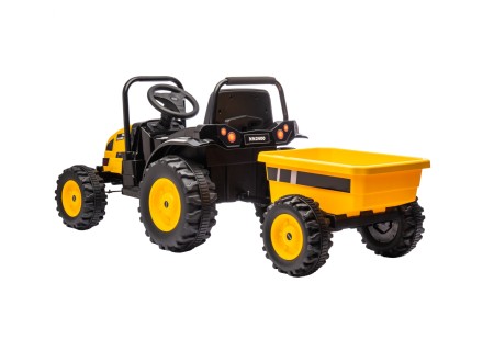 MILLY MALLY 5740 Pojazd na akumulator Traktor z przyczepą Farmer Yellow