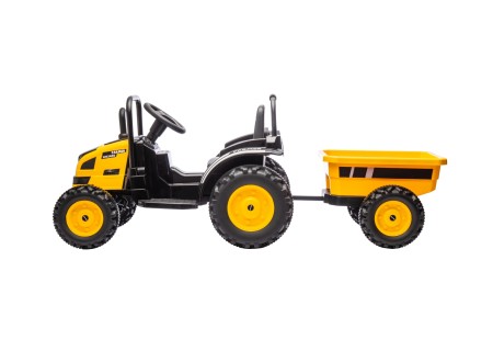 MILLY MALLY 5740 Pojazd na akumulator Traktor z przyczepą Farmer Yellow