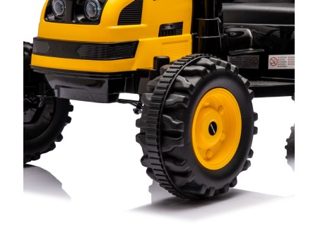 MILLY MALLY 5740 Pojazd na akumulator Traktor z przyczepą Farmer Yellow