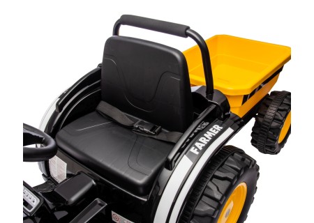 MILLY MALLY 5740 Pojazd na akumulator Traktor z przyczepą Farmer Yellow