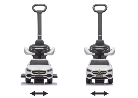 MILLY MALLY 6105 Pojazd z rączką Mercedes C-Class White