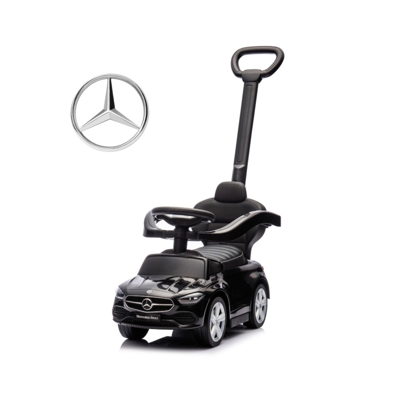 MILLY MALLY 6111 Pojazd z rączką Mercedes C-Class Deluxe Black