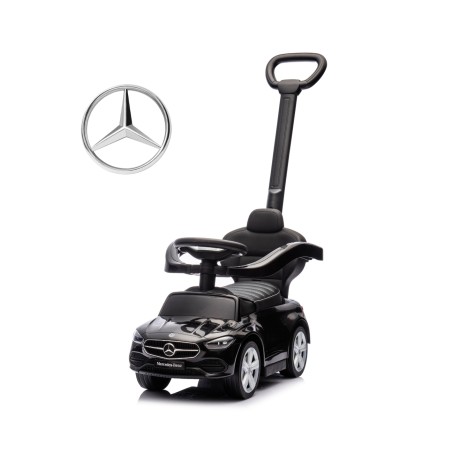 MILLY MALLY 6111 Pojazd z rączką Mercedes C-Class Deluxe Black