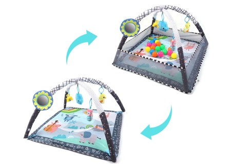 MILLY MALLY 6146 TinyMini JL652-1A Mata edukacyjna 2w1 Kojec z piłeczkami