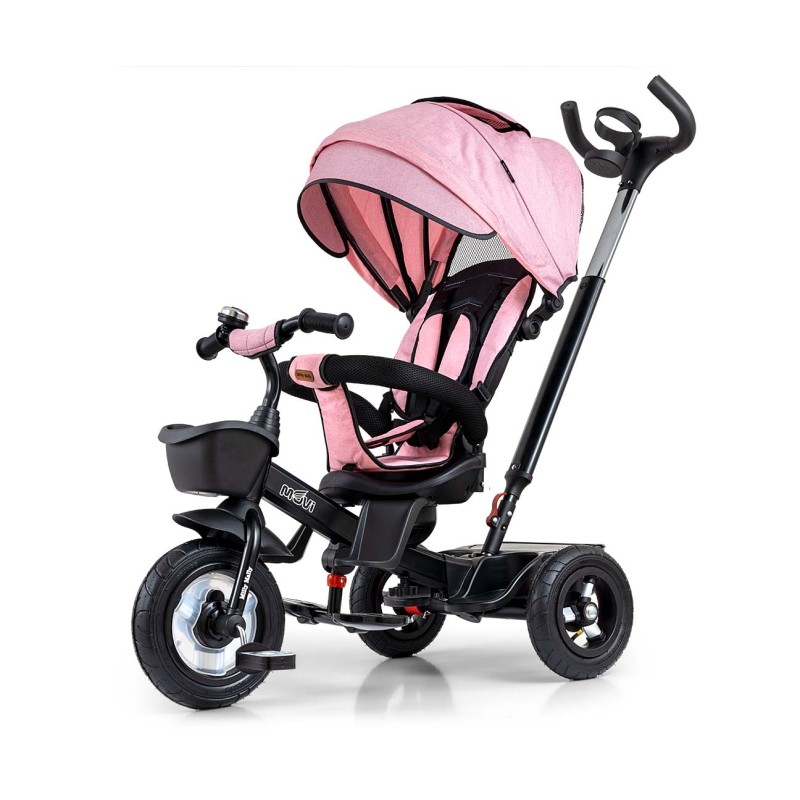 MILLY MALLY 6181 Rowerek trójkołowy Movi black-pink 5w1