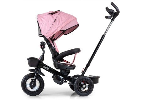 MILLY MALLY 6181 Rowerek trójkołowy Movi black-pink 5w1