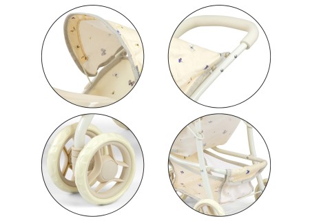 MILLY MALLY 6244 Wózek dla lalek Kate Nature