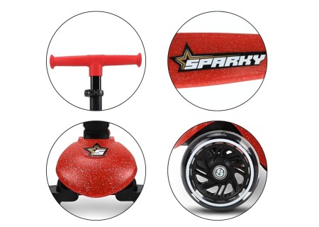 MILLY MALLY 6252 Scooter Sparky red