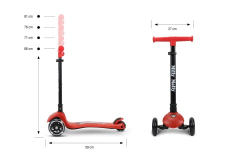 MILLY MALLY 6252 Scooter Sparky red