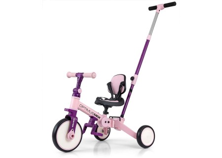 MILLY MALLY 6267 Rowerek 5w1 OPTIMUS MAX pink