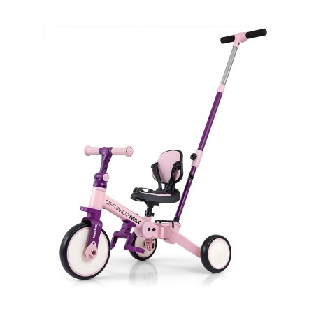 MILLY MALLY 6267 Rowerek 5w1 OPTIMUS MAX pink