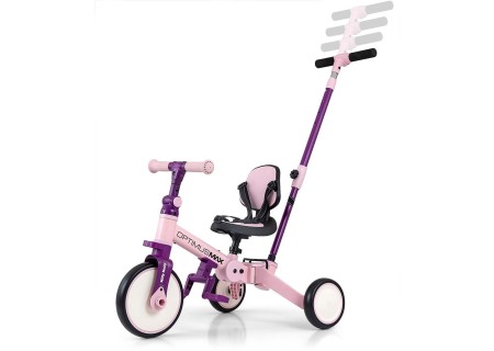 MILLY MALLY 6267 Rowerek 5w1 OPTIMUS MAX pink