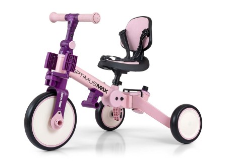 MILLY MALLY 6267 Rowerek 5w1 OPTIMUS MAX pink