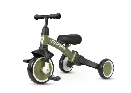 MILLY MALLY 6277 Rowerek trójkołowy Stager 3w1 green