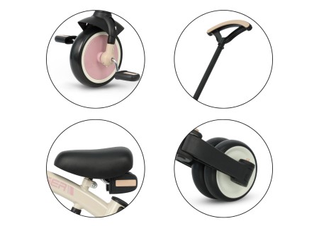 MILLY MALLY 6279 Rowerek trójkołowy Stager 3w1 pink