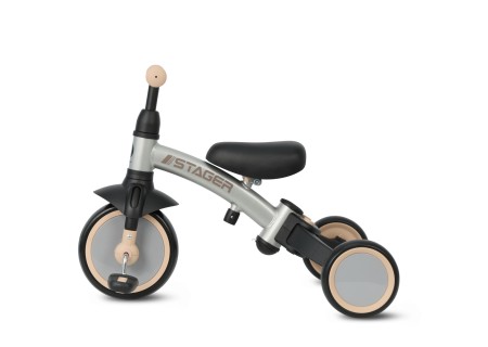 MILLY MALLY 6280 Rowerek trójkołowy Stager 3w1 silver