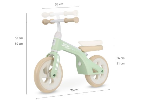 MILLY MALLY 6281 Qplay Rowerek biegowy Tech Mint