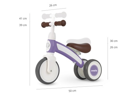 MILLY MALLY 6292 Qplay pojazd Sweetie purple