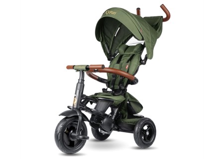 MILLY MALLY 6298 Qplay Rowerek Trójkołowy Rito Deluxe Rubber Olive