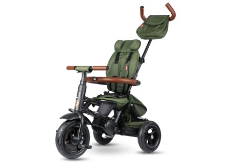 MILLY MALLY 6298 Qplay Rowerek Trójkołowy Rito Deluxe Rubber Olive