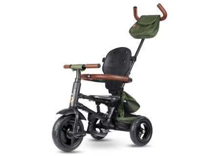MILLY MALLY 6298 Qplay Rowerek Trójkołowy Rito Deluxe Rubber Olive