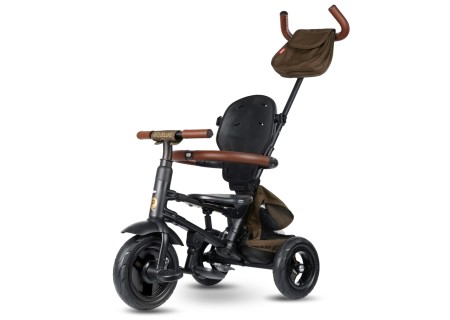 MILLY MALLY 6299 Qplay Rowerek Trójkołowy Rito Deluxe Rubber Brown