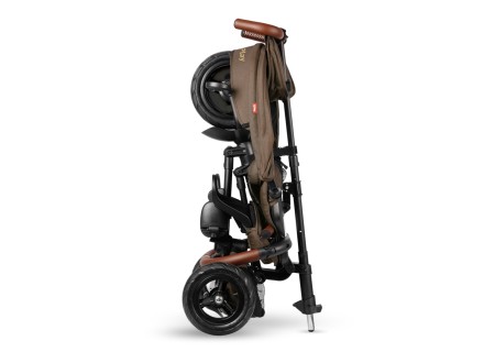 MILLY MALLY 6299 Qplay Rowerek Trójkołowy Rito Deluxe Rubber Brown