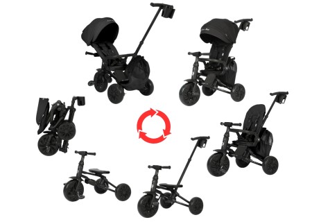 MILLY MALLY 6307 Qplay Rowerek Trójkołowy Nova Max Black