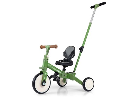 MILLY MALLY 6342 Rowerek 5w1 OPTIMUS MAX green