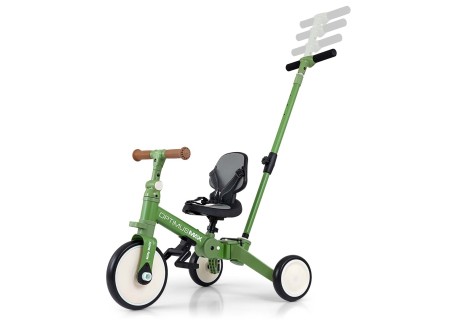 MILLY MALLY 6342 Rowerek 5w1 OPTIMUS MAX green