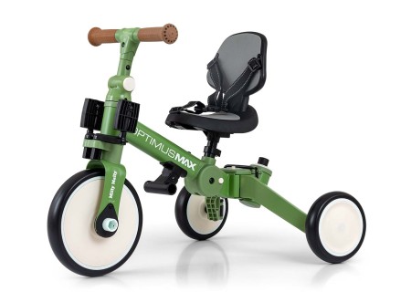 MILLY MALLY 6342 Rowerek 5w1 OPTIMUS MAX green