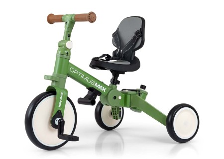 MILLY MALLY 6342 Rowerek 5w1 OPTIMUS MAX green