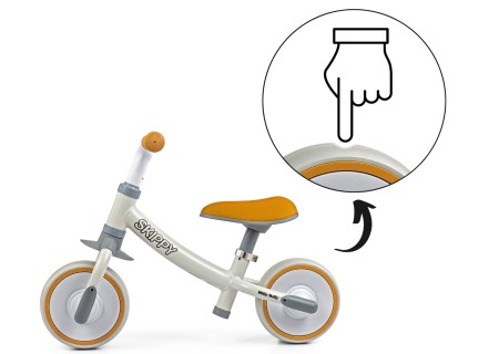 MILLY MALLY 6377 Rowerek biegowy Skippy White