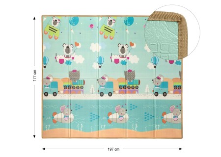 MILLY MALLY 6432 Mata piankowa składana Play Circus and Travel T1