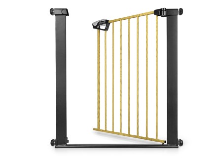 MILLY MALLY 6575 Bramka zabezpieczająca - barierka na schody Guardy 83 Black Natural