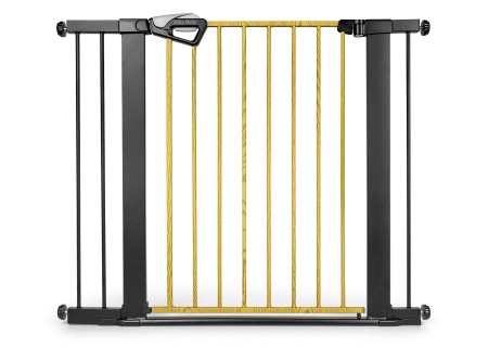 MILLY MALLY 6578 Bramka zabezpieczająca - barierka na schody z rozszerzeniem Guardy 104 Black Natural