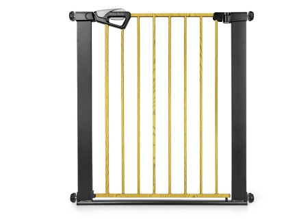 MILLY MALLY 6578 Bramka zabezpieczająca - barierka na schody z rozszerzeniem Guardy 104 Black Natural