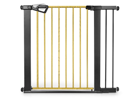 MILLY MALLY 6578 Bramka zabezpieczająca - barierka na schody z rozszerzeniem Guardy 104 Black Natural